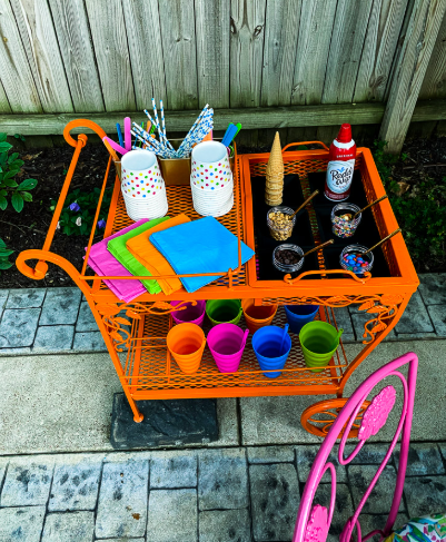 DIY Painted Patio Furniture with Vintage Style
