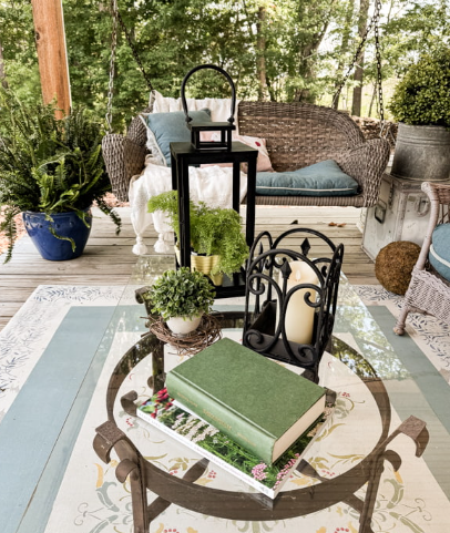 DIY Vintage Lantern Patio Decor