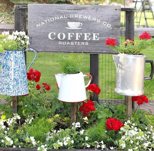 Vintage Patio Decor Using Antique Doors
